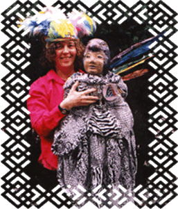 Della with the Eagle Child 
puppet.